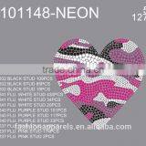 Custom Heart Rhinestone/Acrylic /Gem Stone Glitter Hot Fix Rhinestone for Clothing thumbnail-3