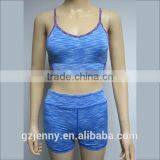 2016 Latest Design Sexy Girls Blue Sports Underwear Fitness Seamless Tube Bra Wear thumbnail-1