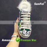 High Top Premium Custom Waxed Flat Sneakers Laces for Ankle Boots - Best Wax Shoes Laces for Cemented Sport Shoes - Red thumbnail-6