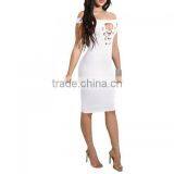 China Guangzhou Clothing OEM One-piece Dress Back Split Tight One-piece Dress thumbnail-5