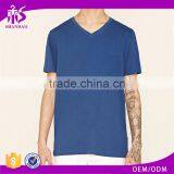 2017 Guangzhou Shandao OEM Summer 180g 100% Cotton V-Neck Short Sleeve Slim Fit Men's T- Shirt thumbnail-1