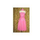 JA005 Bridesmaid Dress // Pink Bridesmaid Dress //Strapless Bridesmaid Dress thumbnail-1