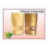 Clear Window Kraft Paper Bag With Zip Lock For Pet Food Packaging thumbnail-1
