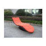 Outdoor Rattan Daybed , Comfortable Luxury Wicker Chaise Lounge