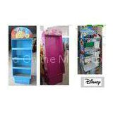 UV coating Cardboard Floor Display Stand Recyclable for supermarket