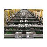 Steel Materials Corrugated Roll Forming Machine Chain Drive Hydraulic Cutting Style