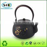 Eco-friendly Cast Iron Teapot With Embossed Lotus Decor for Wholesale thumbnail-1