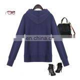 Cheap Women's Fleece Hoodie Kangaroo Pocket Long Sleeves Fleece Jacket Sweatershirt Terry Hoodie With Rubber Print thumbnail-3