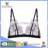 China Lingerie Manufacturers Beauty Bra Sexy Panty Bra Bralette Bra White Bralette