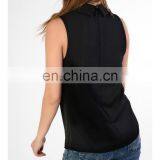 Latest New Models Blouses Fashion Neck Blouse Design With Tie Details thumbnail-2