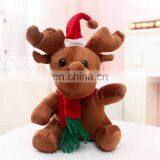 New Plush Toys Christmas Reindeer Stuffed Toys With Scarf thumbnail-1