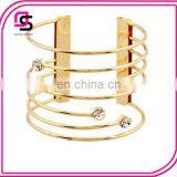 New fashion girl's cuff alloy bracelet with rhinestone