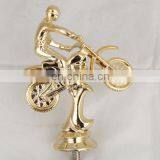 Gold Motorcycle Trophy Figures and Motobike Awards