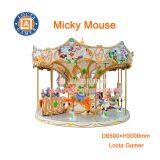 Zhongshan Hot Sale Amusement Park Micky Mouse Carousel 12 Seat Merry go Round, New and High Quality Earn Money, for Kids thumbnail-1