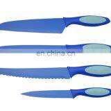 Creative Style Rubber Soft Handle Non Stick Coating Kitchen Knife Set thumbnail-6