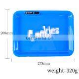 HQP-XJ07 HongQiang NEW LED Wholesale Cheap Cigarette Rolling Tray Portable Metal Tinplate Automatic Luminous Tray thumbnail-6