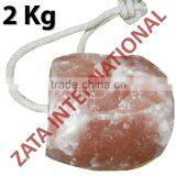 Himalayan Natural Rock Salt Licks Licking Feed Mineral Stone 2 Kg for Livestock Cattle Horse Camel Cow Sheep