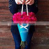 Custom Company Logo Eco-friendly Gift Bag With Flower/ Flower Gift Box thumbnail-3