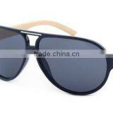 New Model Women Flat Top Wood Bamboo Temple AC Lens Sungalsses thumbnail-1
