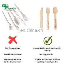 Yada Reasonable Price Supplies 140mm Wood Cutlery Sets Of Spoons Disposable Wooden Set thumbnail-2