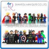 Mini Qute DECOOL 9pcs/set Marvel Avenger Super Hero Spiderman Superman Building Block Action Figure Educational Toy NO.0101-0109