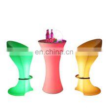 Table and Chairs for Restaurant and Bars Home Bar Outdoors LED Cocktail Table Living Room Furniture Chair LED Bar Tables