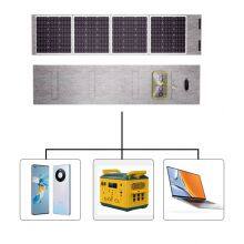 100W Solar Foldable Bag Portable Power Station Flexible Solar Panels for Home Outdoor & Camping Emergency Mini Solar Generator Portable Solar Panels for Camping thumbnail-3