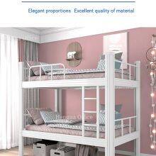 China Manufacturer Hengna Heavy Duty Detachable Steel Bunk Bed for Adult Dorms—Easy Install Boltless Design —Metal Bed Frame thumbnail-2