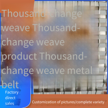 Twilled and Embossed Woven Mesh for Living Room, Metal Decoration for Ceiling, Square - Holed Stainless Steel Mesh and Rhombic - Holed Mesh thumbnail-1