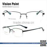 Fashion Metal Material Half-rim 2014 Latest Design Optical Spectacle Eyewear Frames for Men With Spring Hinge thumbnail-1