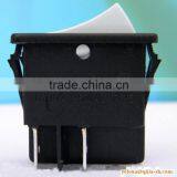 Round Rocker Switch 2pins 3pins Rocker Switch Red Round Button on off on on 2P 6A 250V AC thumbnail-2