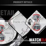 Stainless Steel Band Men's Quartz Watches Business Casual Men's Big Crown Men's Wristwatches MIDDLELAND 8018 thumbnail-2