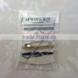 China manufacturer disposable hotel sewing kit /accordion sewing box