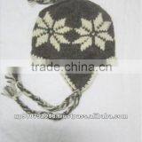 Hand Knitted Woolen Flower Hat thumbnail-1