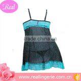 The Fashion Blue/pink Black Lingerie / Babydoll/thin G-string thumbnail-3