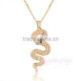 Best Selling Products Crystal Women Gold Snake Necklace thumbnail-1