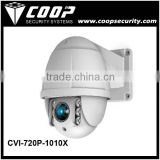 Outdoor 1.0MP PTZ 10X Zoom IR Distance 50M 4.5 Inch Metal High Speed Dome Camera Mini 720P CVI PTZ Camera