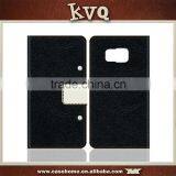 Black Hand Made PU Leather Flip Cover for Samsung Galaxy Note 5 thumbnail-1