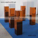 1m Tall Gold Mirror Surface Flower Stand Pillar Column for Wedding Decorating Party and Weddings Decoration(MWS-020) Quality Choice thumbnail-4