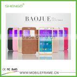 Luxury Leather Flip Mobile Phone Case for Samsung Galaxy Note4