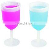 12OZ Double Wall Goblet Ice Cup Plastic Wine Cup