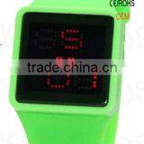 Green Luxury Sport Style Red LED Digital Date Unsex Watch thumbnail-1