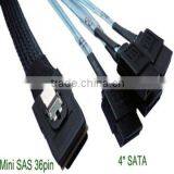 Cable MSASx4 (SFF-8087) to SATA (4)x1 0.5M