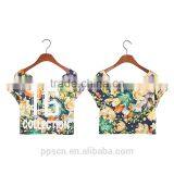 OEM Service Cheap National Style Sleeveless Sexy Knit Custom Women Crop Top thumbnail-2