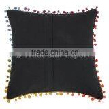 Uzbekistan Suzani Pillow Cover Decorative Throw Pillow Case Indian Cushion Cover Boho Pom Pom Cushions thumbnail-3