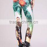 2014 Fashion Digital Printing Spandex Stretch Fabric Legging Sex Photoes thumbnail-1