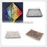 Mosaic Silver Glass Square Charger Plate thumbnail-1
