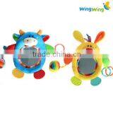 Wholesale Cute Soft Baby Mirror Rattle Toy