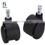 2016 China High-quality 50mm Nylon Black Swivel Pressure Furniture Caster thumbnail-3
