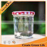 Glass OCTAGON HERB SPICE JAR With Lid 3 Oz thumbnail-4